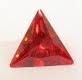 Cubic Zirconia Garnet Red Triangle - Various Sizes (5pc)