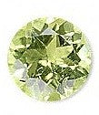 Peridot (Natural) Green Gem Round, faceted 4mm (1pc)