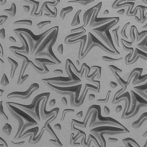 Texture Tile - Woodcut Leaves Embossed