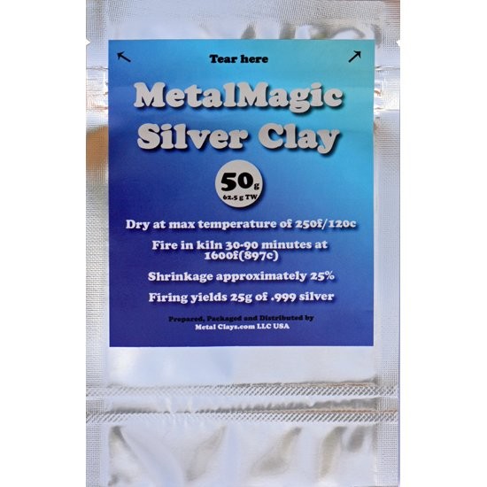 MetalMagic Fine Silver Metal Clay 62.5 grams pre-fire weight/