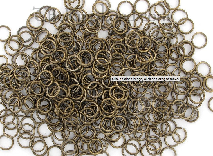 Jump Rings Sterling Silver Solder Filled 5mm (50pc) - Metal Clay Alchemist