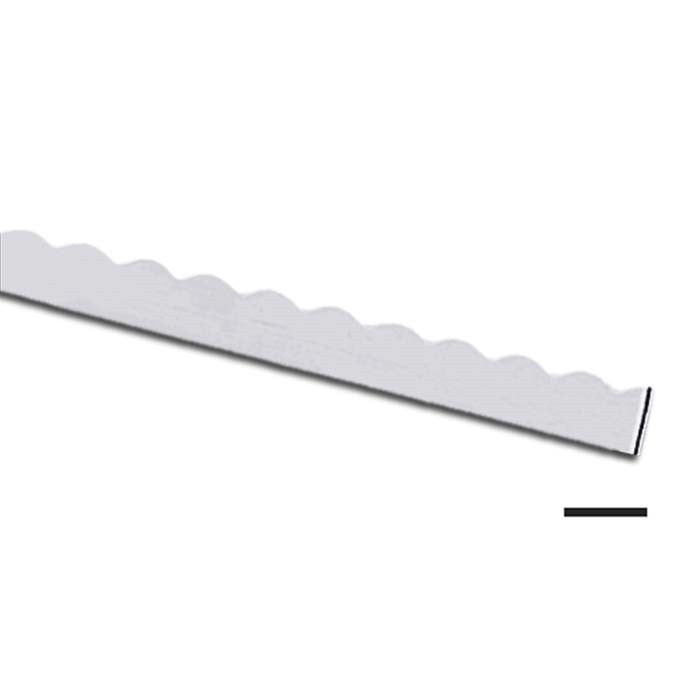 Bezel Wire, Scalloped Fine Silver by the foot - Various Sizes