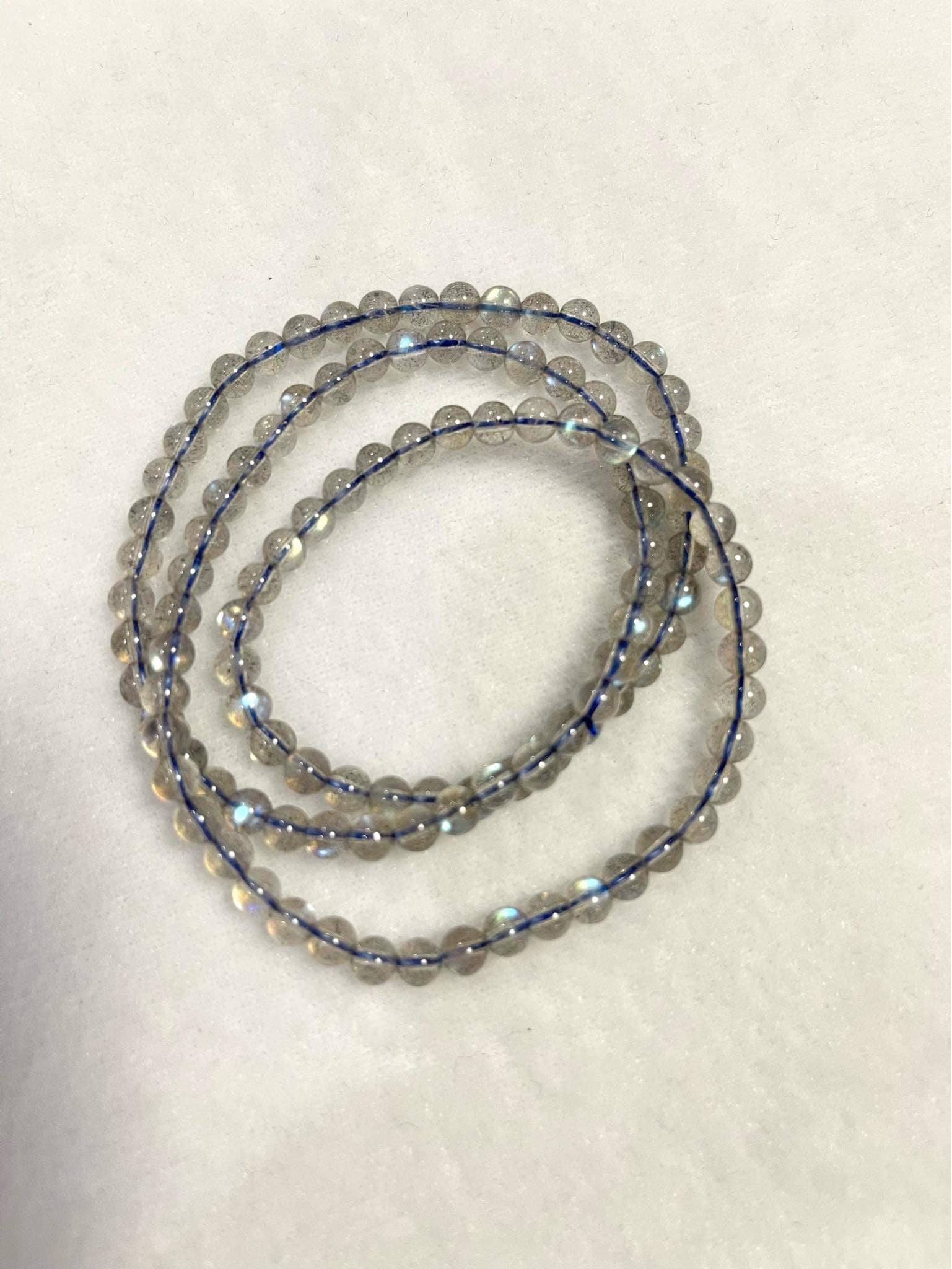 Bracelet or Necklace, moonstone 5mm beads