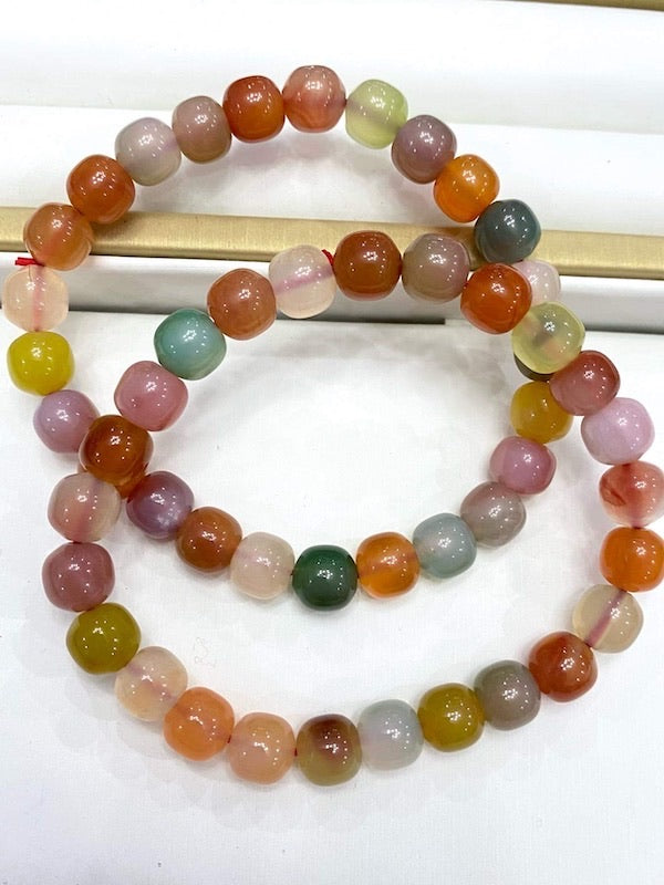 Bracelet YanYuan Agate, All shades of candy agate, Treat yourself