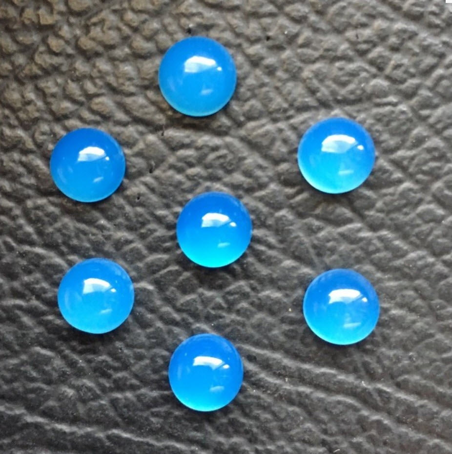 Chalcedony Cabochons Round - Various Colors 3-10mm