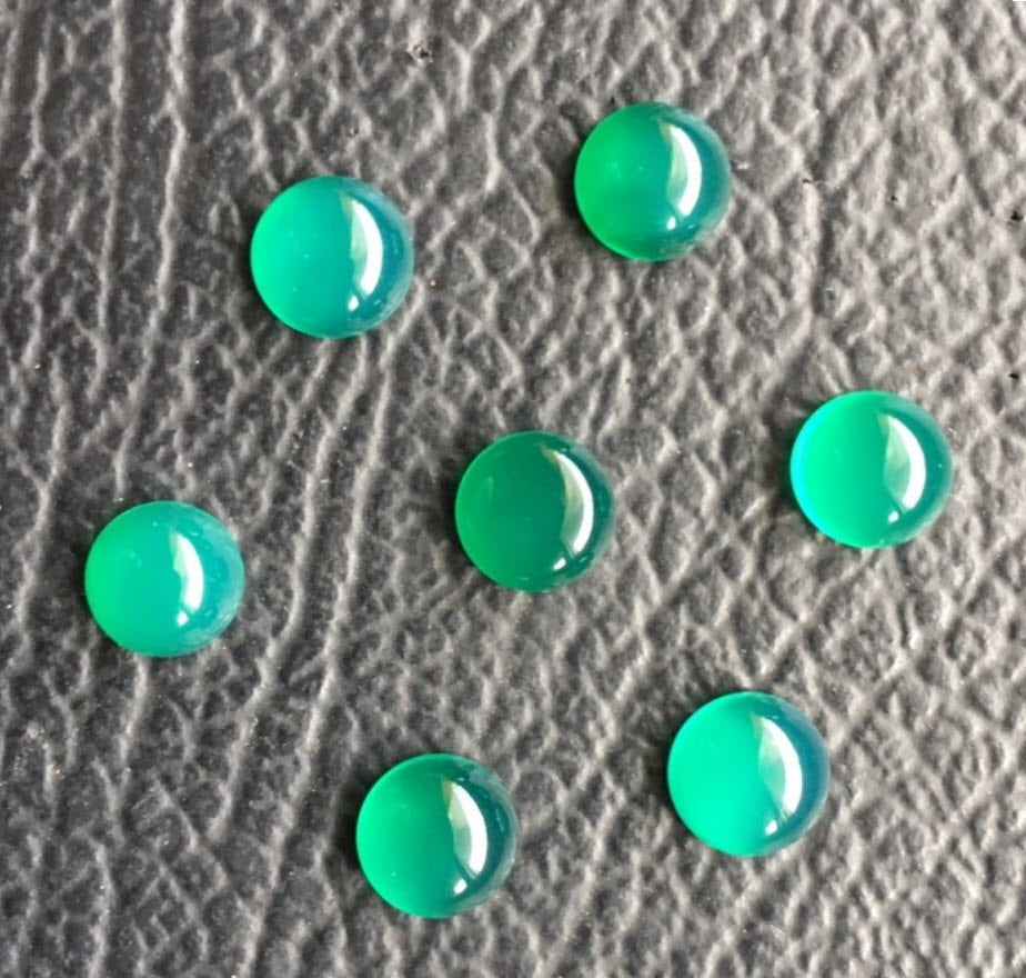 Chalcedony Cabochons Round - Various Colors 3-10mm