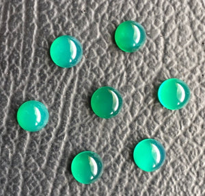 Chalcedony Cabochons Round - Various Colors 3-10mm