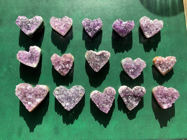 Amethyst Crystal Heart