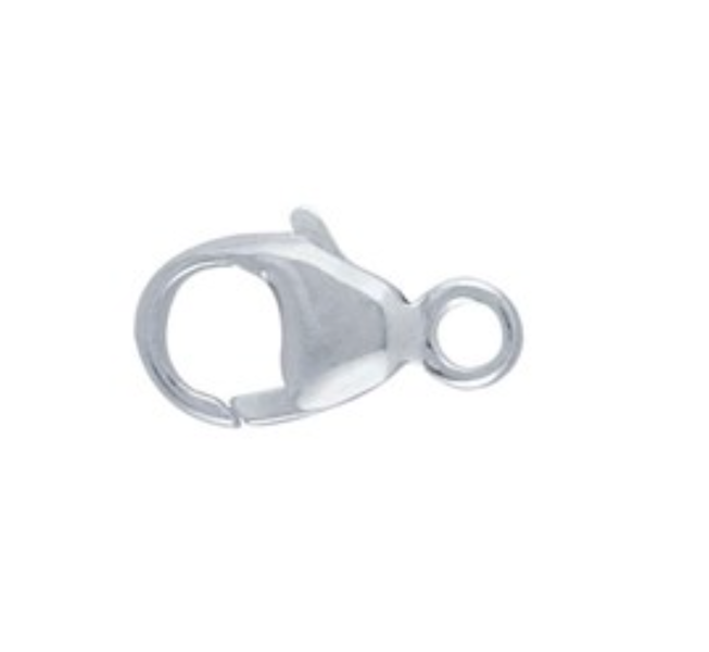 Sterling Silver Lobster Claw Clasp &amp; Ring 9.3mm