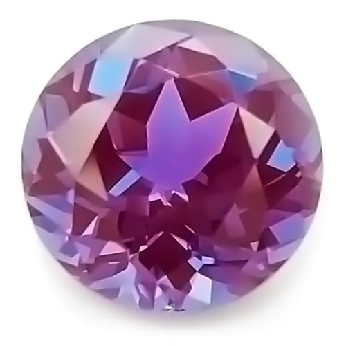 Alexandrite (Lab Created) Faceted Round Gemstone Various Sizes