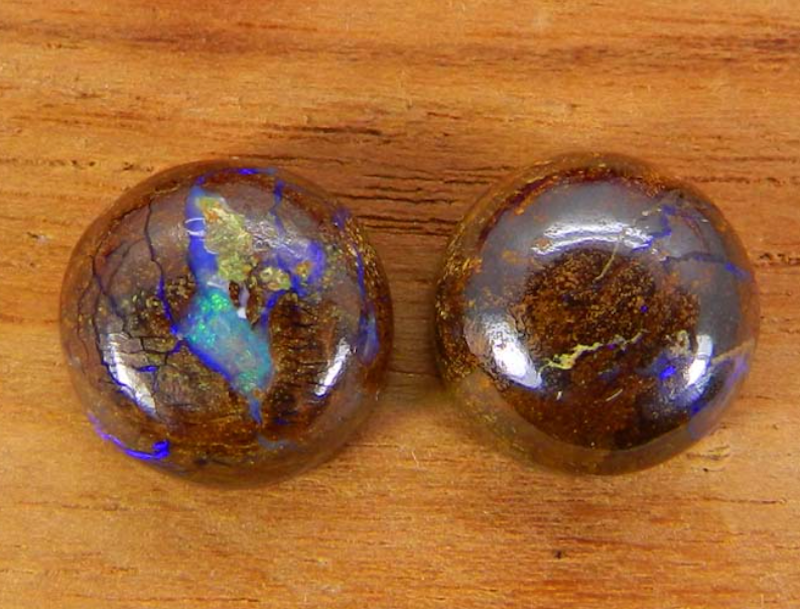 Boulder Opal Round Cabochons