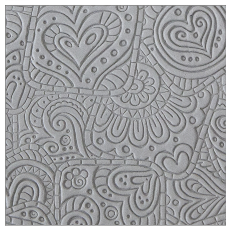 Texture Tile, Art Doodling Hearts