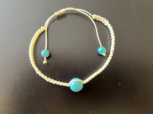 Spring Bracelets, powder blue Turquoise stone accents,