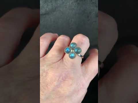 Labradorite Fidget Spinner Ring