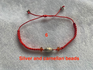 Bracelet 7 styles, Worn for protection and Good Luck. Adjustable