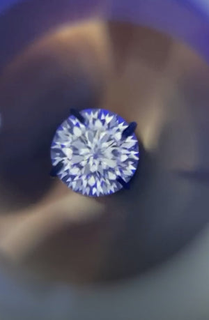 Moissanite, 5mm, 0.5 carat stone. Diamond Replacement