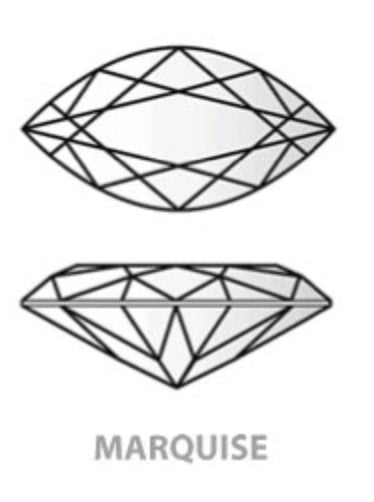 Labradorite Gray/Blue Faceted Marquise 4x8mm (1pc)