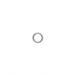 Jump Ring Sterling Silver 6mm outer ring size,  20g (20pc)
